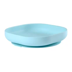 BÉABA Couverts, Vaisselle Et Bavoirs*Assiette Silicone Ventouse Light Blue