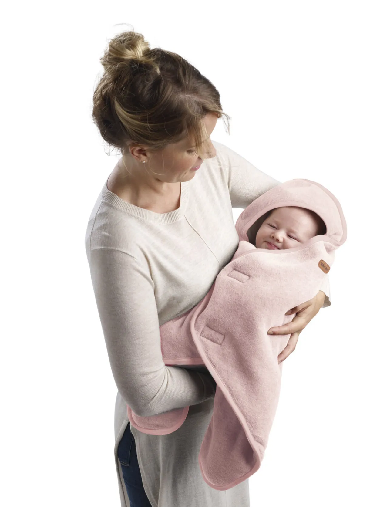 BÉABA Chancelieres Et Nids D'Ange*Babynomade® Double Polaire Dusty Rose