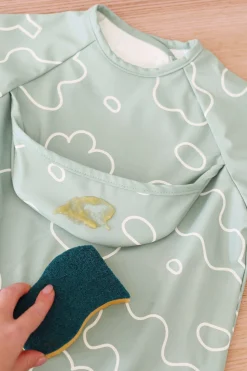 BÉABA Couverts, Vaisselle Et Bavoirs*Bavoir A Manches Evolutif 2 En 1 Sage Green