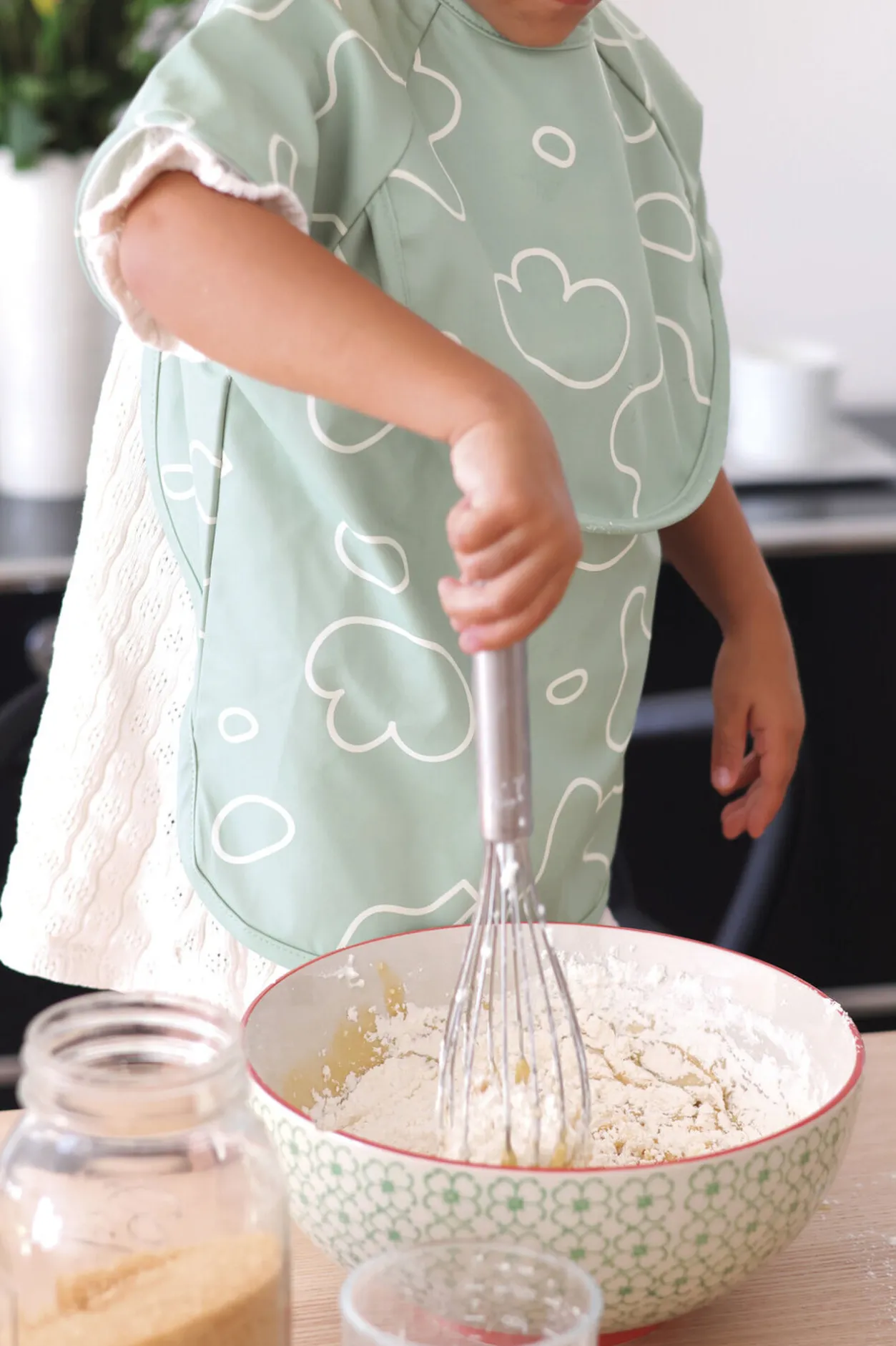 BÉABA Couverts, Vaisselle Et Bavoirs*Bavoir A Manches Evolutif 2 En 1 Sage Green