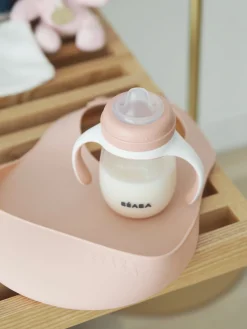 BÉABA Couverts, Vaisselle Et Bavoirs*Biberon D'Apprentissage 2 En 1 210 Ml Old Pink