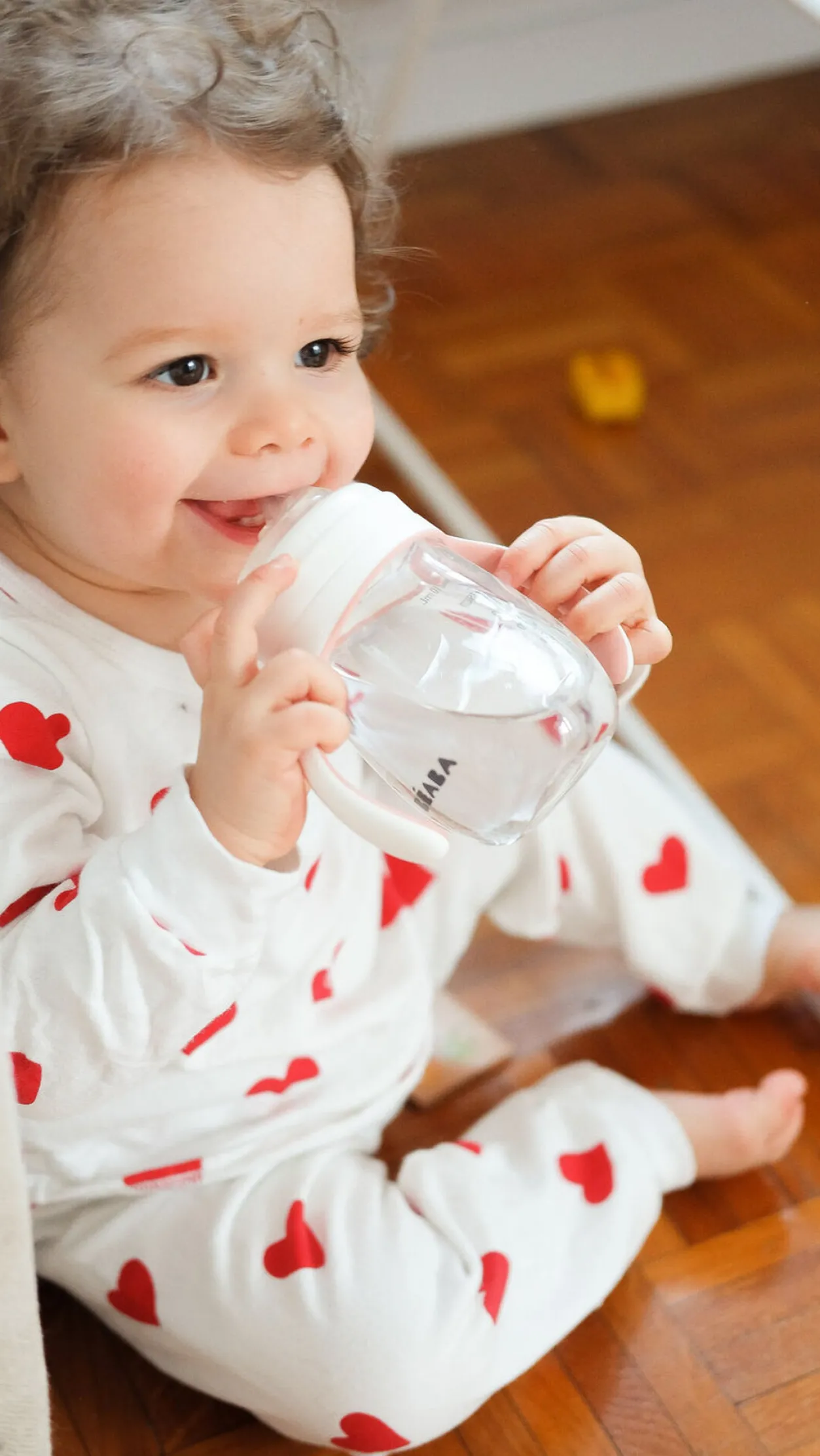 BÉABA Couverts, Vaisselle Et Bavoirs*Biberon D'Apprentissage 2 En 1 210 Ml Old Pink