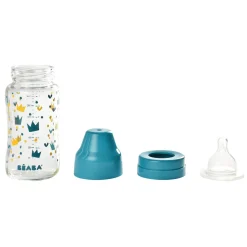 BÉABA Biberons Et Accessoires*Biberon Verre Col Large 240Ml Blue