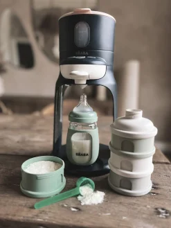 BÉABA Sorties De Bébé*Boite Doseuse 4 Compartiments Cotton / Sage Green