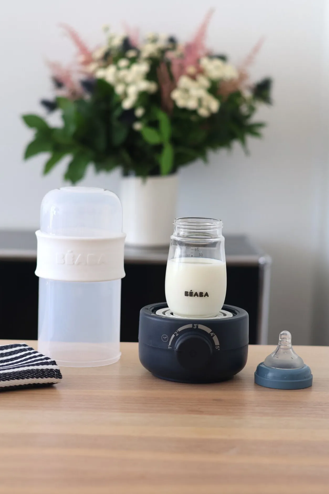 BÉABA Chauffe-Biberon Et Préparateurs*Chauffe Biberon Babymilk Second Night-Blue