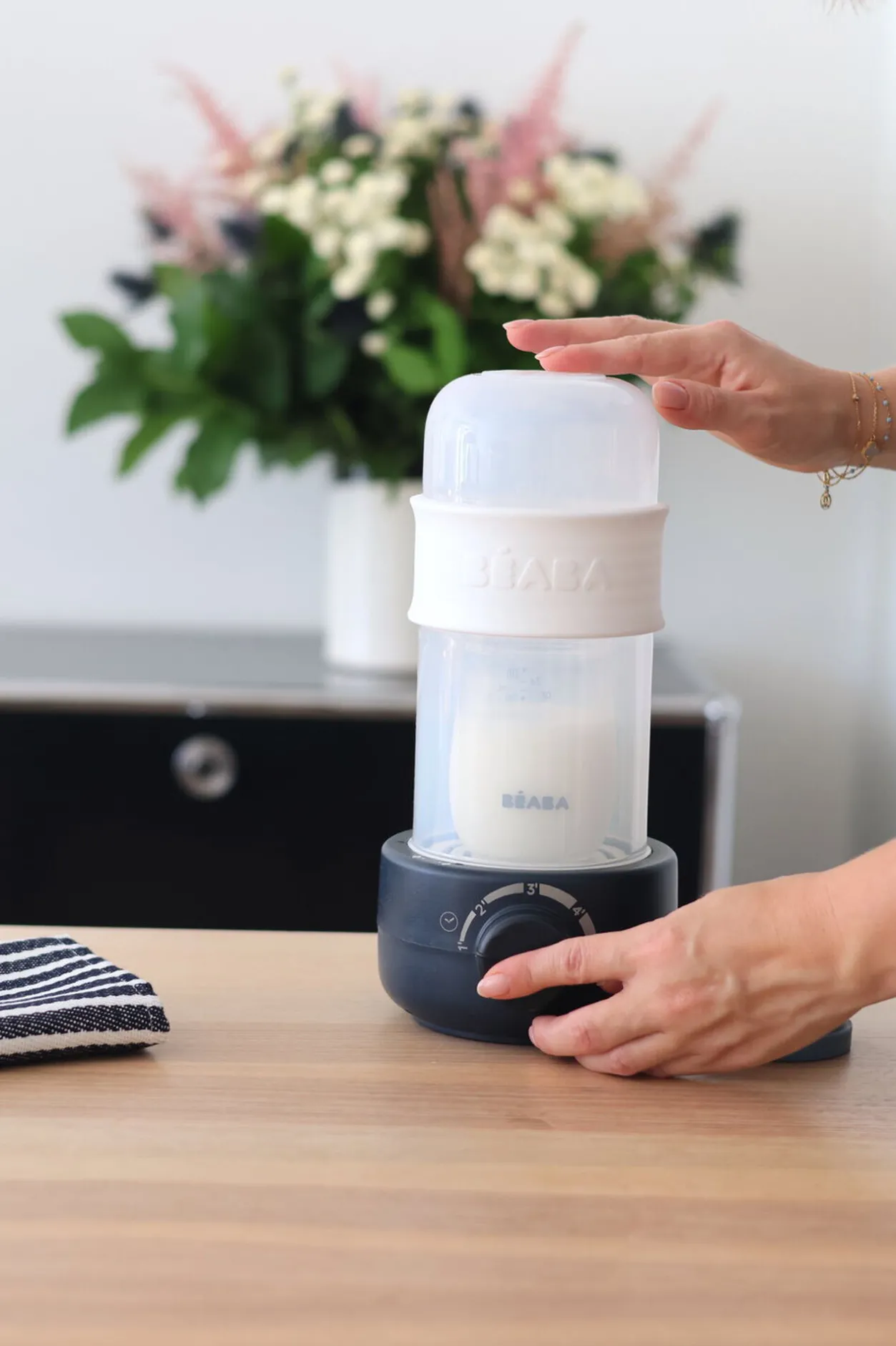 BÉABA Chauffe-Biberon Et Préparateurs*Chauffe Biberon Babymilk Second Night-Blue