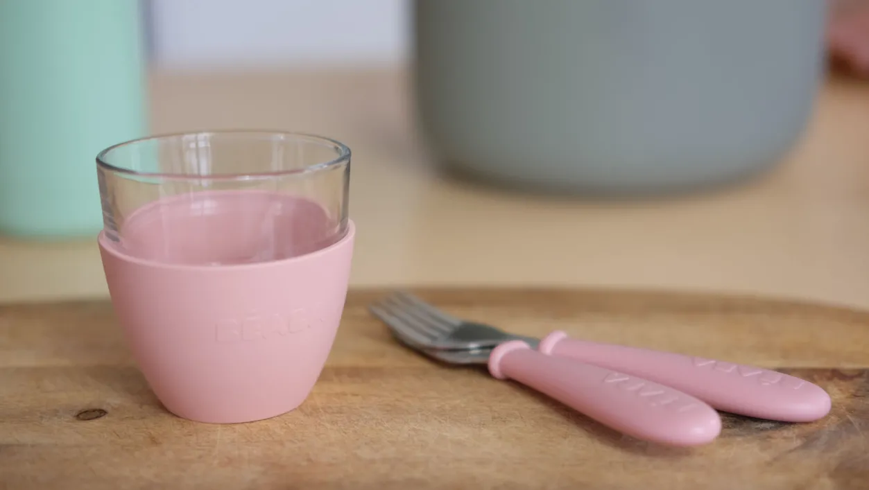 BÉABA Couverts, Vaisselle Et Bavoirs*Coffret Repas Verre Eucalyptus