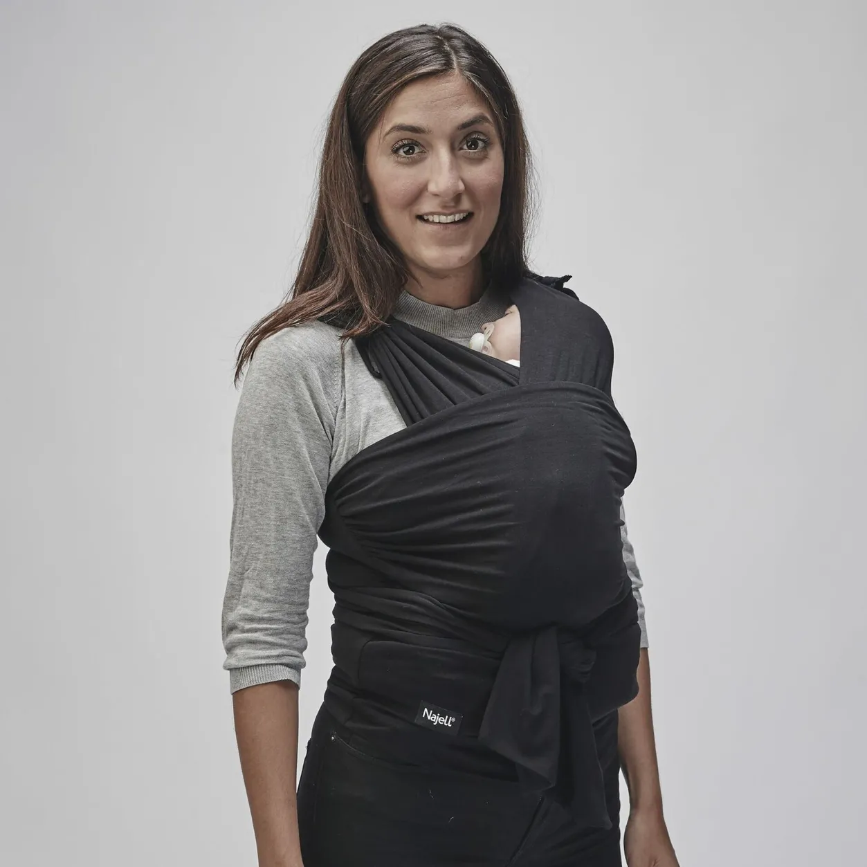 BÉABA Sorties De Bébé*Echarpe De Portage Najell X Beaba Noir L/Xl