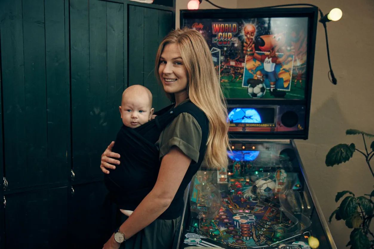 BÉABA Porte-Bébé Et Écharpes*Echarpe De Portage Najell X Beaba Black S/M