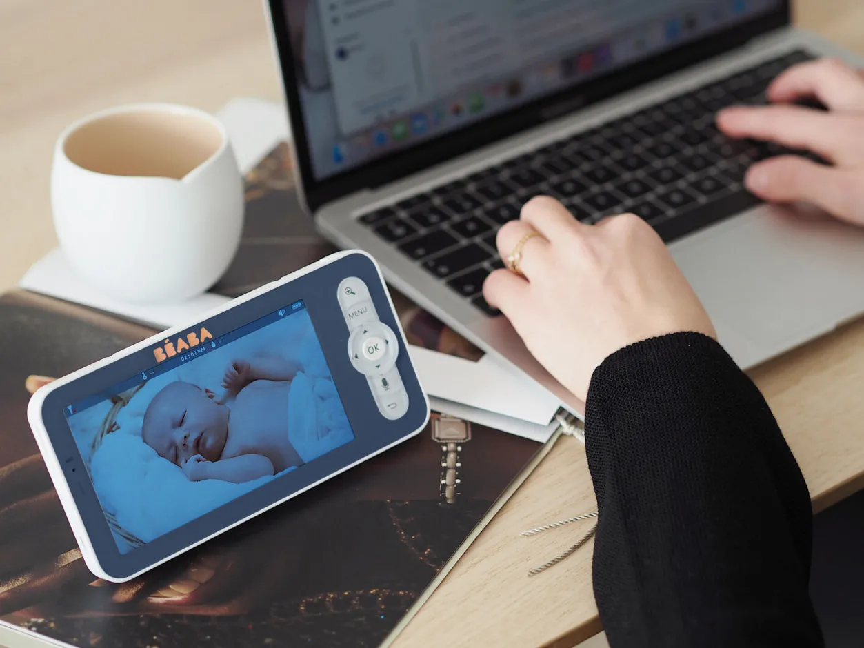 BÉABA Babyphone, Ecoute Bébé*Ecoute Bébé Video Zen Premium Night-Blue