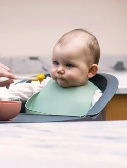 BÉABA Couverts, Vaisselle Et Bavoirs*Lot De 2 Bavoirs Silicone Light Mist/Sage Green