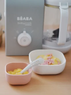 BÉABA Goûter Sain*Lot De 3 Bols Silicone Gigogne Velvet Grey