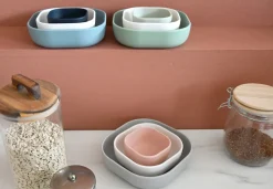 BÉABA Goûter Sain*Lot De 3 Bols Silicone Gigogne Velvet Grey