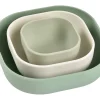 BÉABA Goûter Sain*Lot De 3 Bols Silicone Gigogne Sage Green
