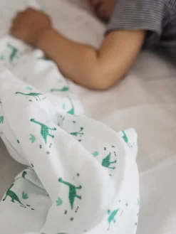 BÉABA Accessoires De Toilette*Lot De 3 Langes En Coton Jurassic