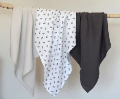 BÉABA Accessoires De Toilette*Lot De 3 Langes En Coton Savanna