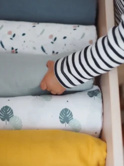 BÉABA Emmaillotage*Lot De 2 Langes Xxl En Coton Honey Yellow/Starry Night