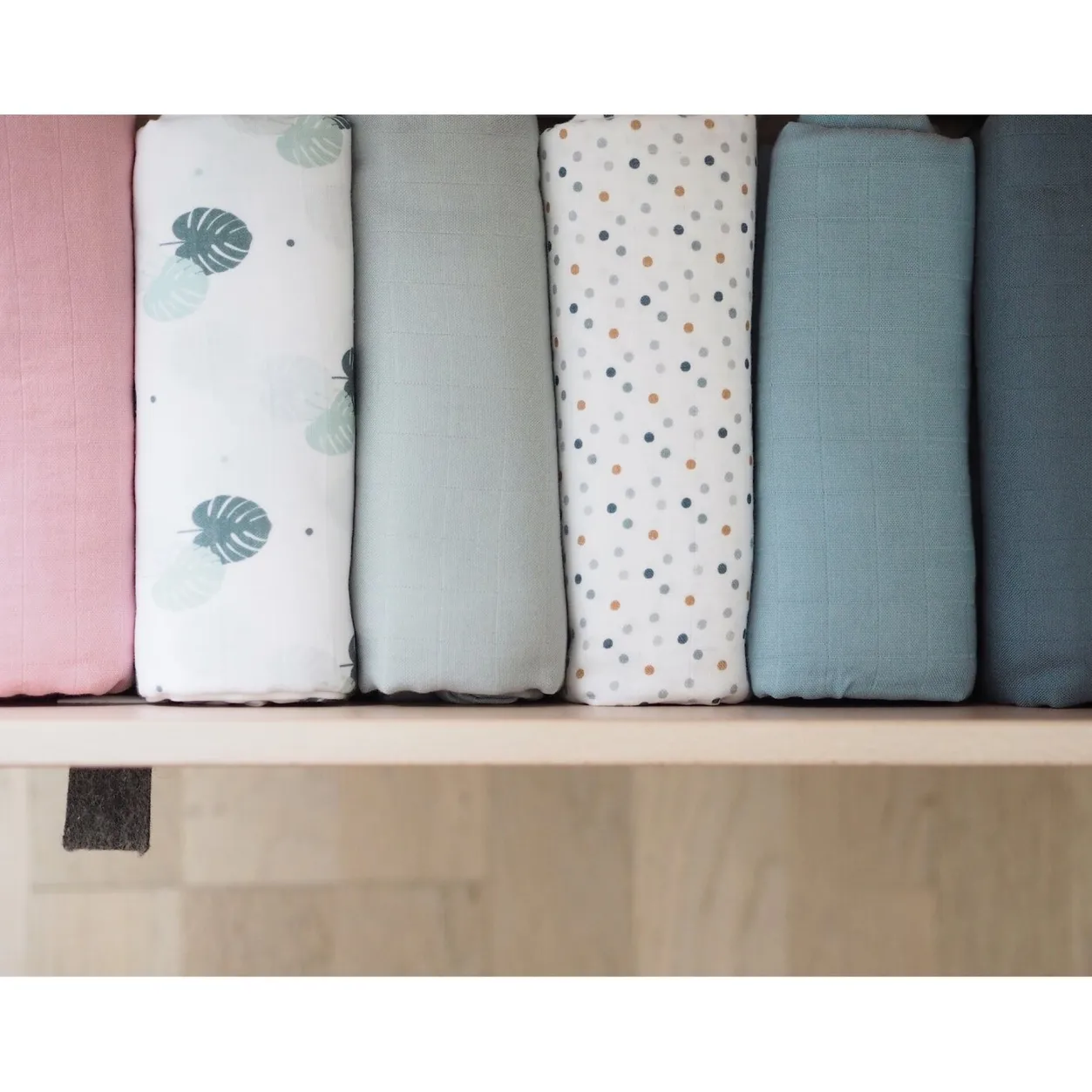 BÉABA Emmaillotage*Lot De 2 Langes Xxl En Coton Mirage Grey/Jungle