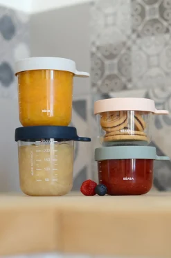 BÉABA Pots De Conservation*Lot De 4 Portions Verre - Eucalyptus