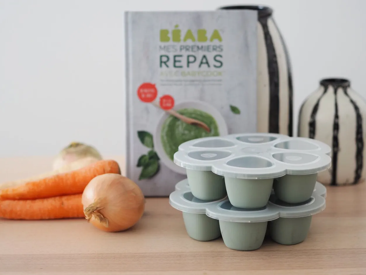 BÉABA Pots De Conservation*Multiportions Silicone 6 X 90 Ml Sage Green
