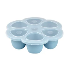 BÉABA Pots De Conservation*Multiportions Silicone 6*90Ml Windy Blue