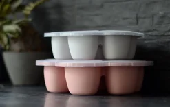 BÉABA Pots De Conservation*Multiportions Silicone 6*150Ml Light Mist