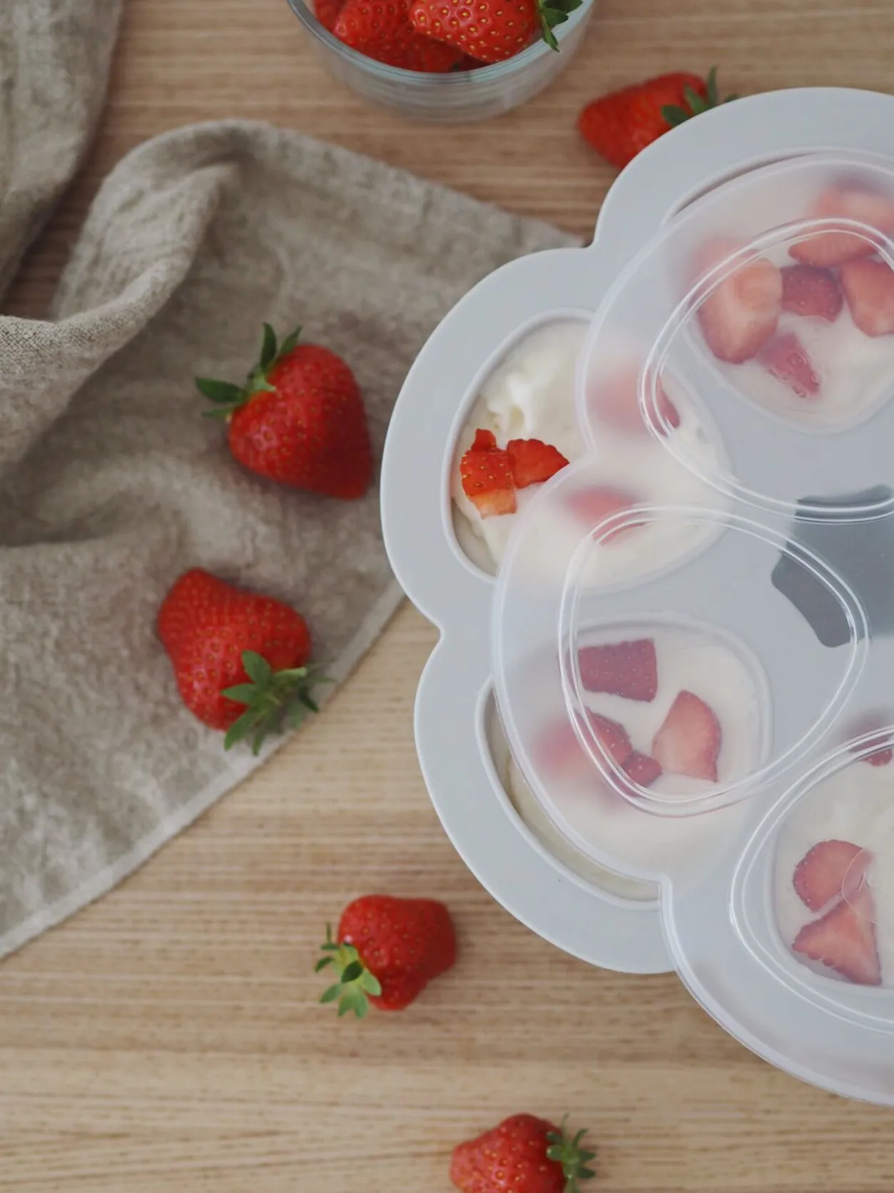 BÉABA Pots De Conservation*Multiportions Silicone 6*150Ml Light Mist