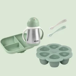 BÉABA Goûter Sain*Pack Mes Premieres Bouchees Sage Green