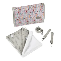 BÉABA Accessoires De Toilette*Pochette A Langer Geneve Mirage Grey/Floral