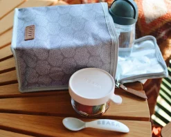 BÉABA Sacs Isotherme Bébé*Pochette Repas Isotherme Tiny Clouds