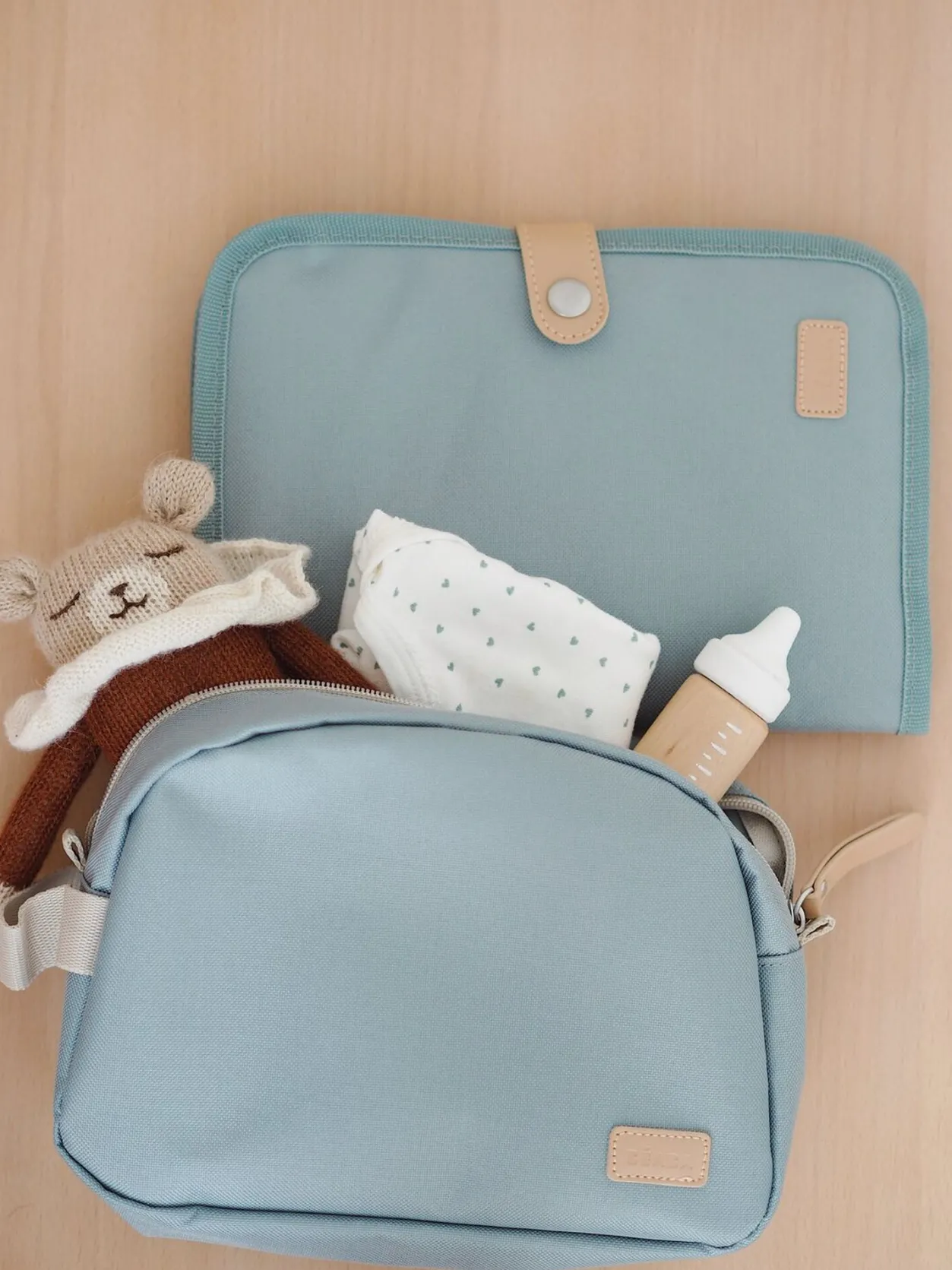 BÉABA Accessoires De Toilette*Protege Carnet De Sante Sage Green