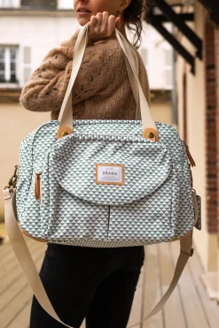 BÉABA Sacs À Langer*Sac A Langer Geneve Ii Play Print Sage Green