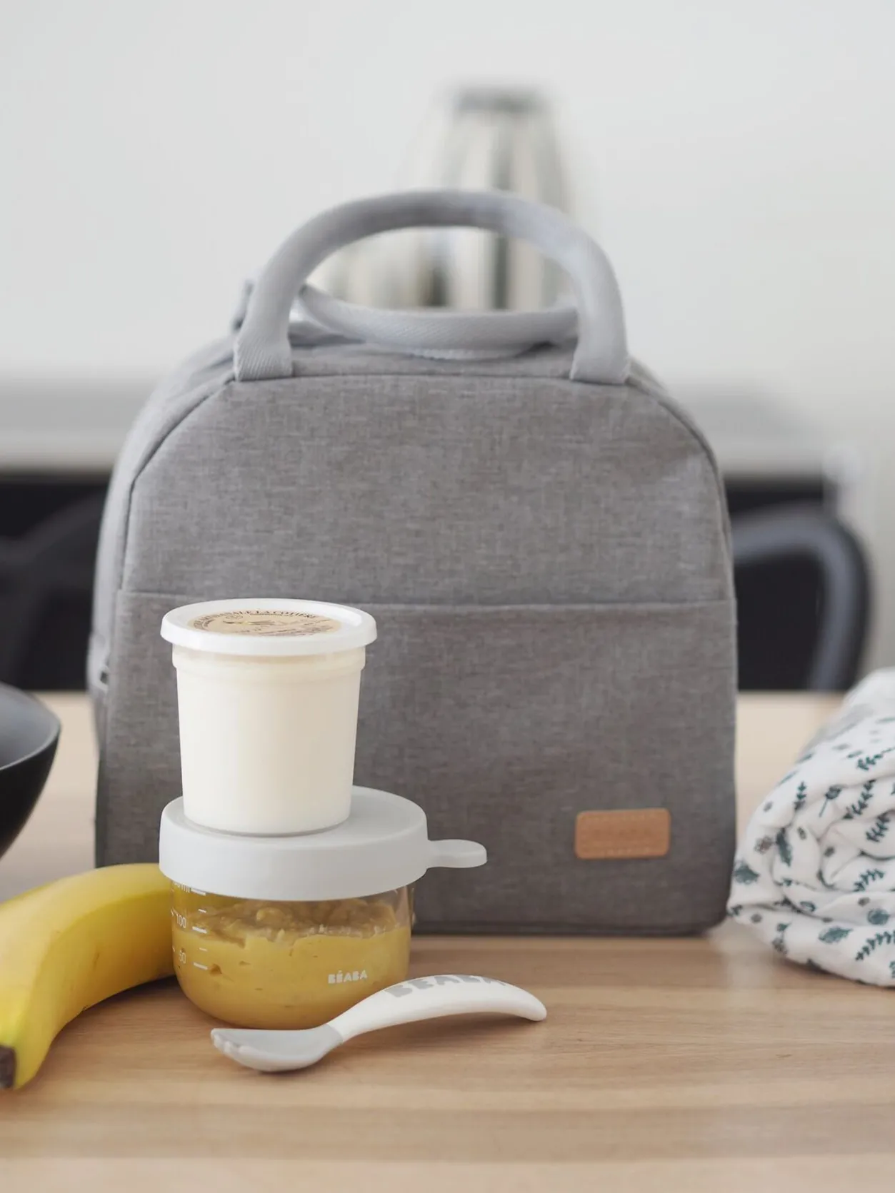 BÉABA Sacs Isotherme Bébé*Sac Repas Isotherme Heather Grey