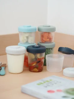 BÉABA Pots De Conservation*Set 2Eme Age 8 Portions Clip (4X150Ml + 4X250Ml)