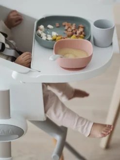 BÉABA Couverts, Vaisselle Et Bavoirs*Set Vaisselle Silicone 4 Pieces Eucalyptus