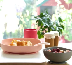 BÉABA Couverts, Vaisselle Et Bavoirs*Set Vaisselle Silicone 4 Pieces Pink