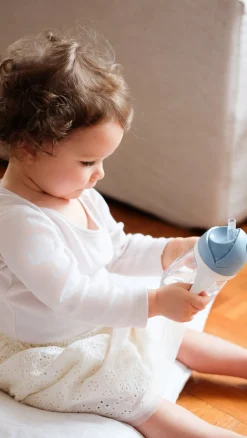 BÉABA Couverts, Vaisselle Et Bavoirs*Tasse Paille 300 Ml Windy Blue