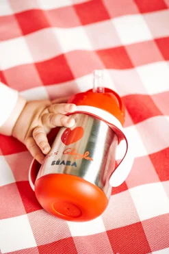 BÉABA Couverts, Vaisselle Et Bavoirs*Tasse Paille Inox 250 Ml Mathilde Cabanas