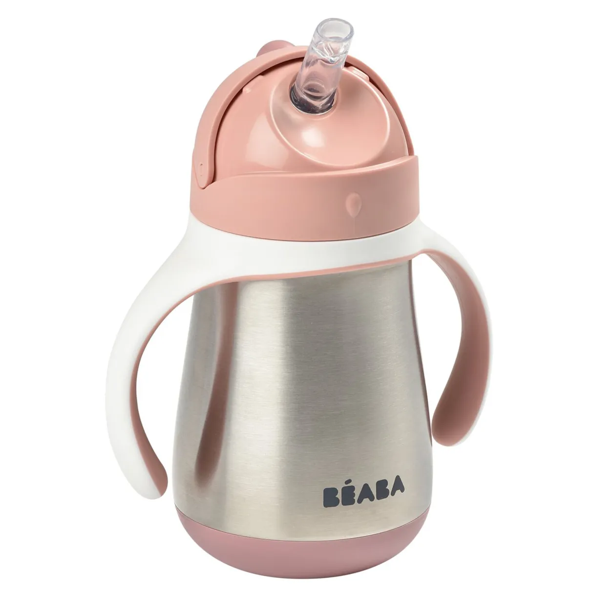 BÉABA Couverts, Vaisselle Et Bavoirs*Tasse Paille Inox 250 Ml Old Pink