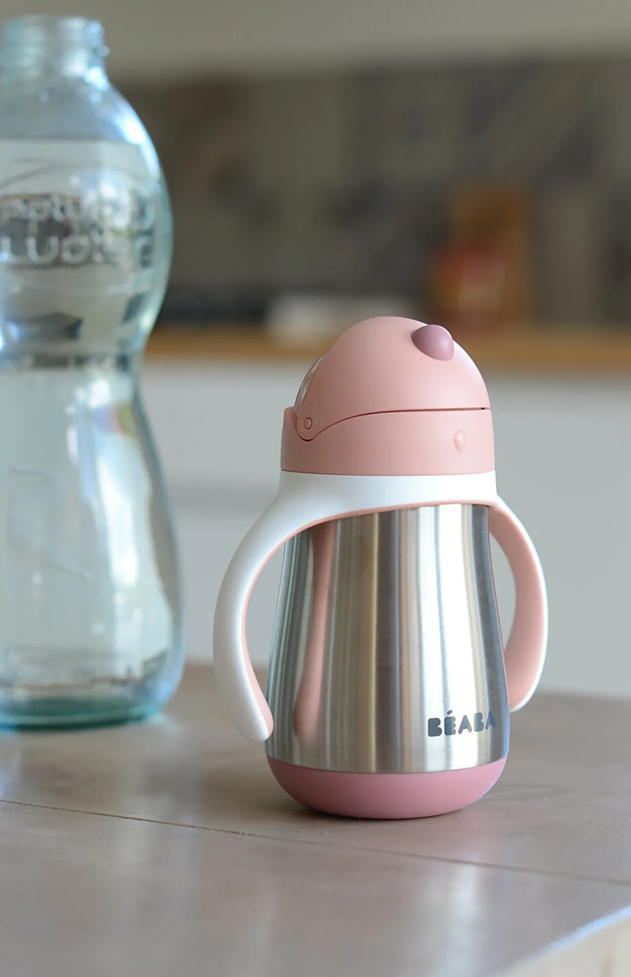 BÉABA Couverts, Vaisselle Et Bavoirs*Tasse Paille Inox 250 Ml Old Pink