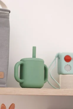 BÉABA Couverts, Vaisselle Et Bavoirs*Tasse Paille Silicone Sage Green