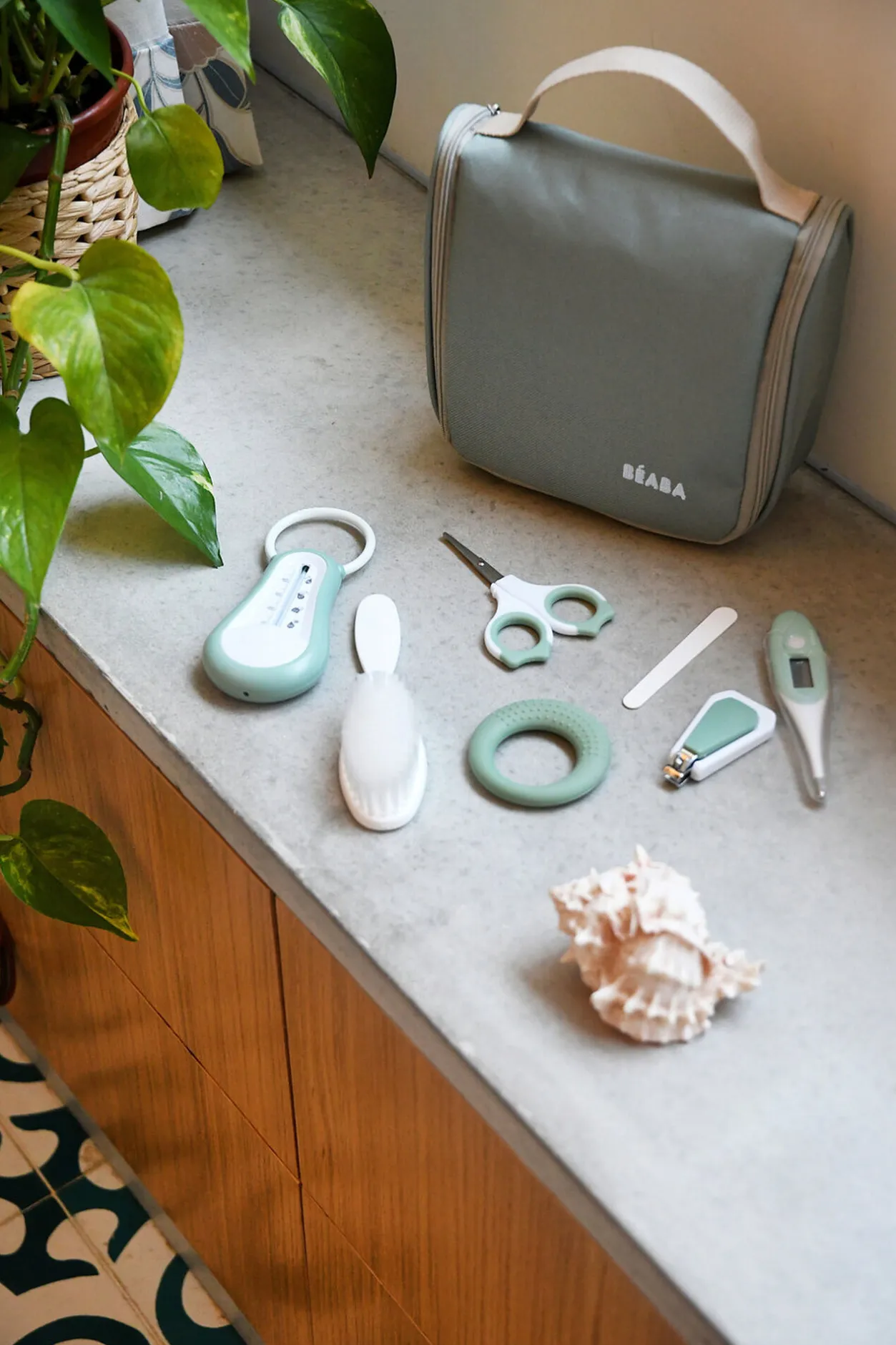 BÉABA Accessoires De Toilette*Trousse De Toilette Nomade Sage Green